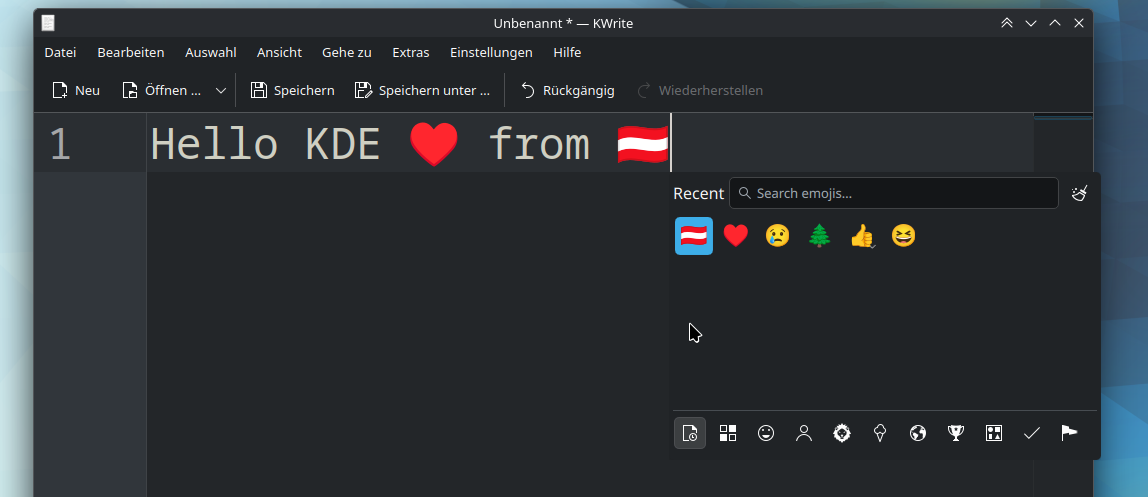 KWin Plugin: Emoji Picker